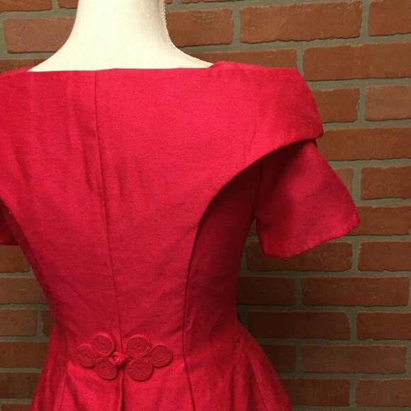 Vintage Watters and Watters Pink Formal Skirt & Top Set Peplum Short Sleeve USA - Picture 4 of 7